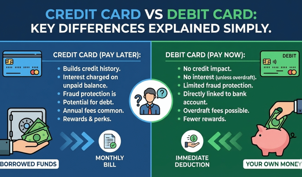 credit card vs debit card