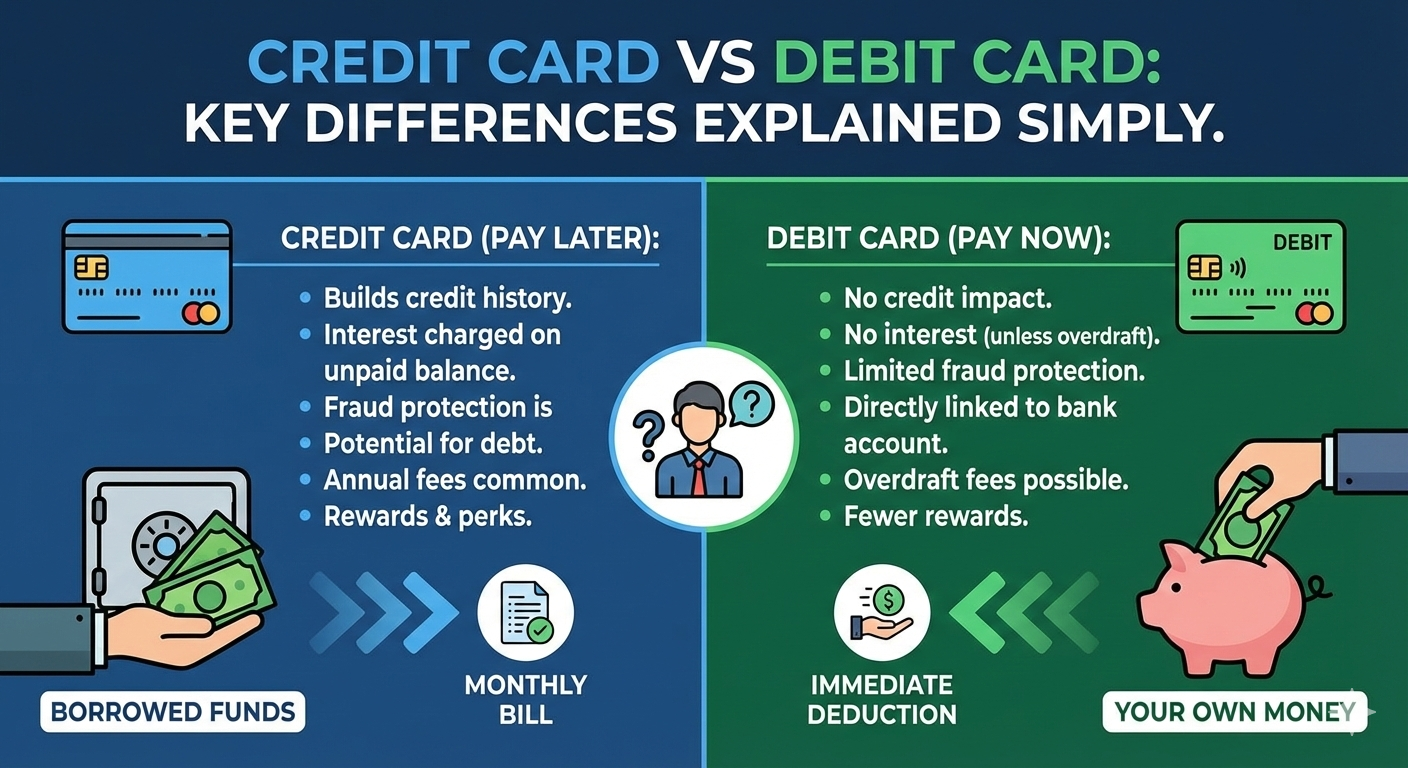 credit card vs debit card